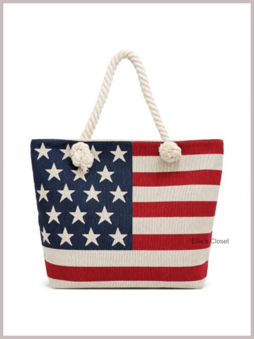 Canvas Tote Bag with Rope Handles